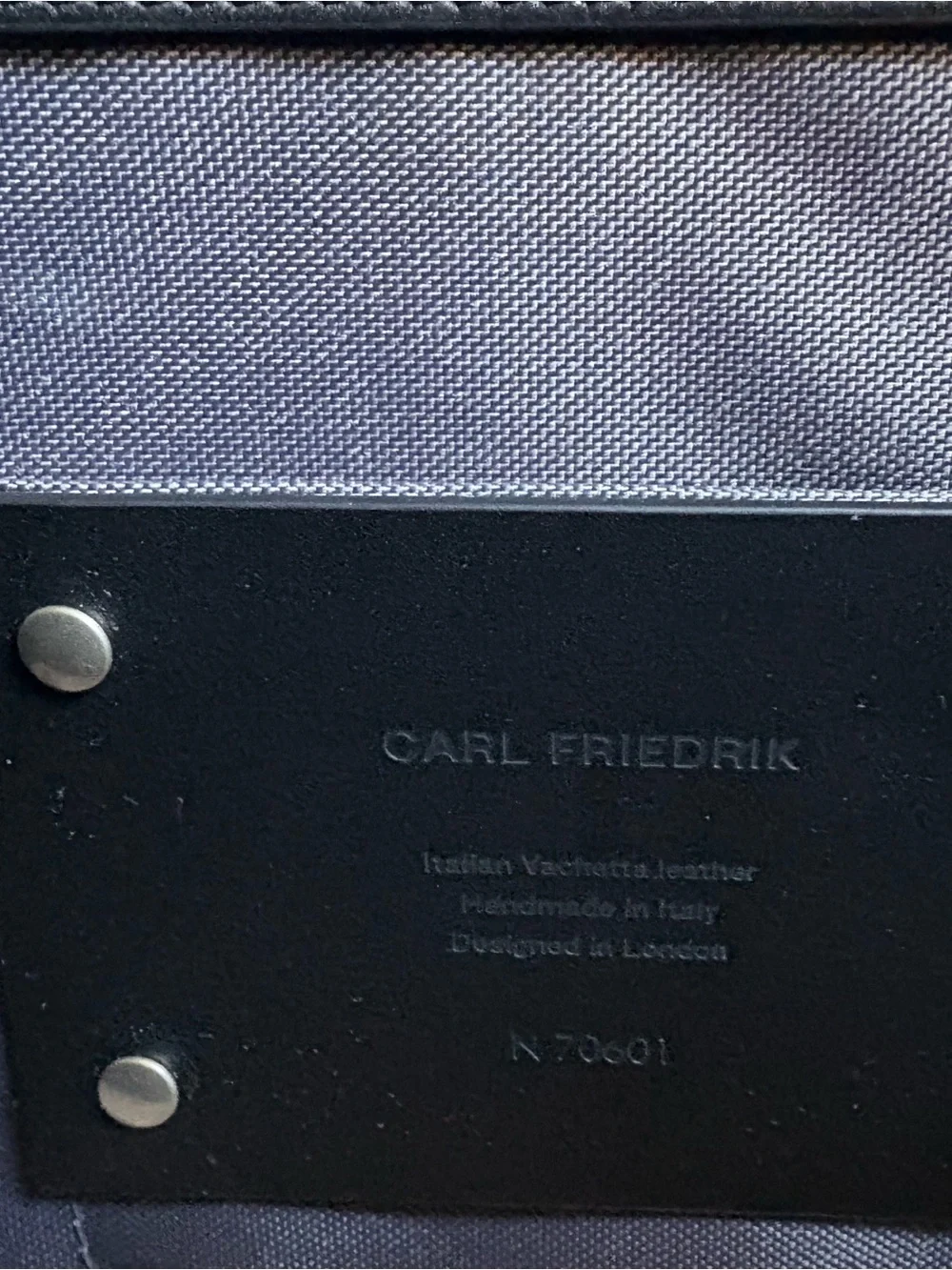 AUTHENTIC Carl Friedrik Overnight NEW WITH TAGS* Open Box- Black